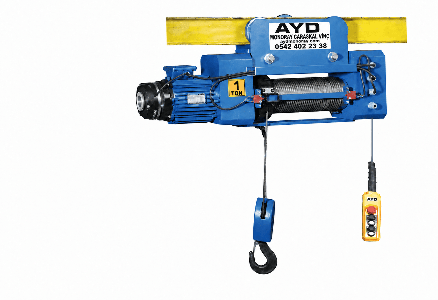 1 Ton 8–12 Metre 4 Hareketli Halatlı Vinç